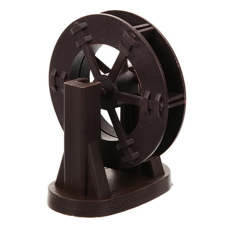 Pretyzoom Coffee Tabletop Fountain Water Wheel Indoor Aquarium Decor Sturdy ABS Watermill