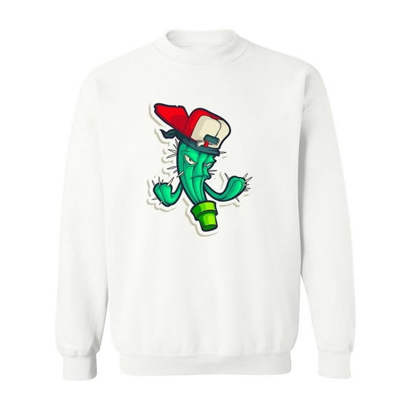 Urban Cactus Design Sweatshirt Men -Image by Shutterstock, Male Small