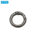 thumbnail image 3 of Uxcell 13mm Spring O Ring Round Snap Clip, Circle Trigger Keyrings Buckle Small Clamp Clasp Gray 5 Pcs, 3 of 6