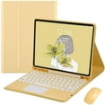 thumbnail image 1 of CNKOO iPad 10th Generation 2022 10.9” Color Touch Keyboard Case with Bluetooth Mouse Cute Round Key TouchPad Detachable Keyboard for iPad 10, 1 of 7