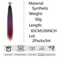 thumbnail image 4 of Wmkox8yii Long Braiding Hair Pre Stretched Synthetic Hair Extensions for Braids,Multicolored Hair Extensions for Stage Party Halloween Costume Cosplay, 4 of 5