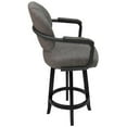 thumbnail image 3 of Swivel Counter 26" Bar Stool - M-79 Grey Metal - Wood Base, 3 of 3