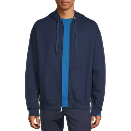 Athletic Works Men's Fleece Full Zip Hoodie Jacket, Sizes S-3XL