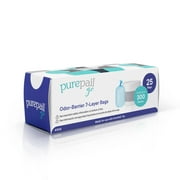 PurePail Go Odor-Barrier 7-Layer Refill Bags, 25 Count