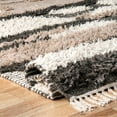 thumbnail image 5 of Rugs USA Tatanka Shag Wool Area Rug, 5' x 8', Zora Brown, 5 of 8