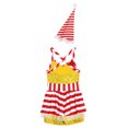 thumbnail image 3 of TiaoBug Kids Girls Sequins Sleeveless Ballet Dance Leotard Christmas Candy Cane Sriped Costume Gold 12, 3 of 6