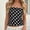 c01Black, variant on Women Polka Dot Tube Bandeau Strapless Sleeveless Backless Tank Top Peplum Trendy Tube Shirt Blouses Pink M