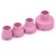 thumbnail image 4 of Taza de soldadura Irfora 6pcs TIG Soldaduras Antorcha Boquilla Anillos Cubierta Gases Lente Vidrio Cerámica Kit de taza de soldadura Taza de soldadura para WP9 / 20/25/17/18/26 Accesorios de soldadura Irfora Taza de soldadura, 4 of 5