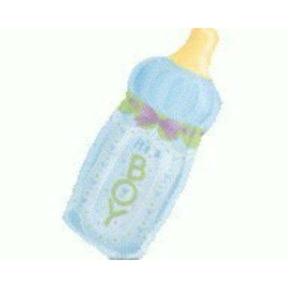 14" It's A BOY BOTTLE Mini Shape Balloon (Air-Fill Only) • Party Supplies Decorations Foil Mylar Balloon