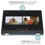 HP 14 Touch Chromebook, Intel Celeron N4120, 4GB RAM, 64GB eMMC, Forest Teal, Chrome OS, 14a-ca0790wm