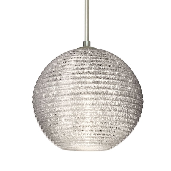 Besa Lighting - Kristall 8 - 1 Light Cord Pendant with Flat Canopy with Dome