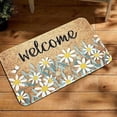 thumbnail image 4 of DAMAI Spring Flower Coir Welcome Mat Outdoor, Non Slip Durable Doormat with Daisy Flower Design, Front Door Mat for Entrance Home Porch Entryway Spring Summer Decor Housewarming Gift, 4 of 8