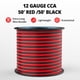 thumbnail image 3 of Cable eléctrico NAOEVO, calibre 12, 50 pies, 2 conductores, rojo y negro, 3 of 7