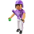 thumbnail image 4 of Purple Baseball Outfit for 18-Inch Dolls, 4 of 5