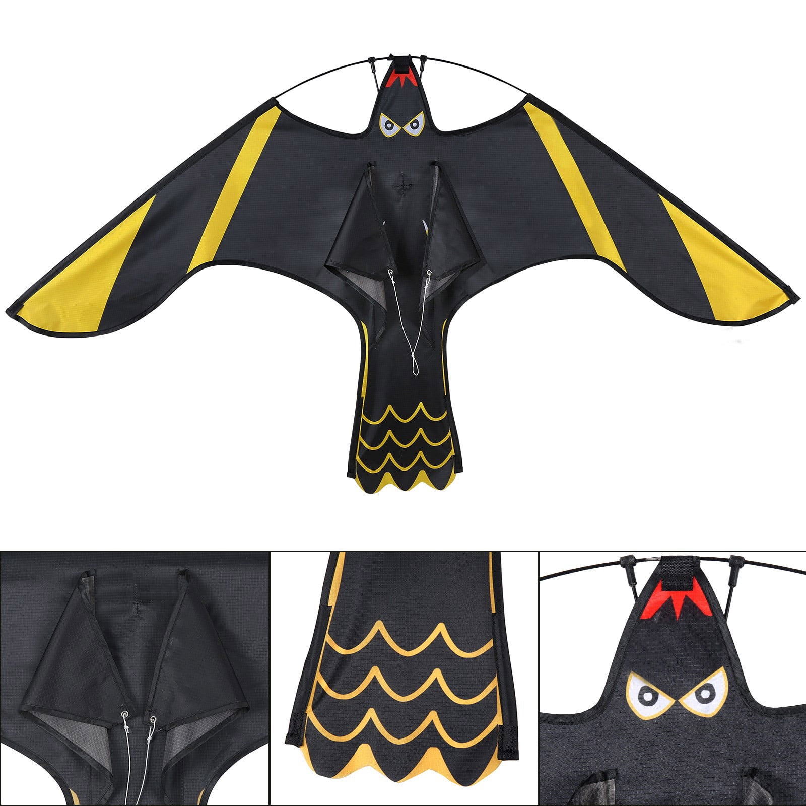 Reusable Scarecrow Flying Kite for Outdoor Bird Control in Fields Orchards - Wind Design