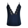 thumbnail image 4 of DuoJiaJ Women Solid Color Lace Sleeveless Casual Vest Top Seamless Workout Tank Tops for Women, 4 of 5