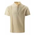 thumbnail image 3 of Camiseta de Manga Corta Del Hombre Superior Del Botón de la Solapa Del Color Sólido de la Moda, Cálida Y Cómoda para el Uso de Primavera E Invierno, 3 of 5