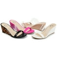 thumbnail image 3 of Journee Collection Womens Angelina Slip On Open Toe Wedge, 3 of 6