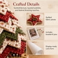 thumbnail image 2 of DIY Quilted Santa Christmas Tree Kit, Fabric Patchwork Set, Handmade | Holiday Tabletop Decor, Layered Ornament, Sewing Craft for Adults, Snowman Tree, Charming Quilting Gift(Candy Star), 2 of 7