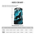 thumbnail image 4 of Honeii Blue Full Moon Wolf print basktball shirt for men and women, Unisex basketball jersey for Theme party-Medium, 4 of 6