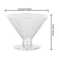 thumbnail image 6 of 10Pcs Disposable Martini Glasses Set Plastic Cocktail Glass for Parties Weddings Desserts Transparent Cups for Cocktails Champagne Ice Cream, 6 of 8