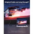 thumbnail image 3 of TianQi 8K 4K HDMI Extender Cable, Short HDMI Extension Cable 2.1 4K@30Hz/ 60Hz/ 120Hz, Ultra high Speed HDMI Adapter Male to Female Compatible with PS5 Roku Stick Blu Ray Player HDTV Laptop 3FT Grey, 3 of 5