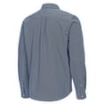 thumbnail image 3 of Men's Antigua Navy Illinois Fighting Illini Porter Woven Tri-Blend Long Sleeve Button-Down Shirt, 3 of 3