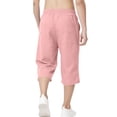 thumbnail image 5 of OGLCCG Long Shorts for Boys Casual Elastic Waist Drawstring Below Knee 3/4 Pants Loose Wide Leg Sports Capri Pants with Pockets 4-15 Years, 5 of 6