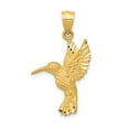 thumbnail image 1 of 14K Yellow Gold Diamond Cut Hummingbird Pendant, 1 of 2
