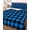Blue, variant on Black Purple Plaid King Size Down Alternative Comforter, Lightweight Comforter Quilt Bedding Set with Pillow Shams Farmhouse Simple Buffalo Checked All Seasons Bed Comforter Duvet Insert 96"x106"