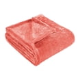 thumbnail image 3 of Superior Super Soft Plush Fleece Blanket 50" x 70", Bed & Couch Blankets, Throw XL, Coral, 3 of 10