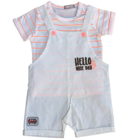 

Hello 2-Piece Tee & Romper Set
