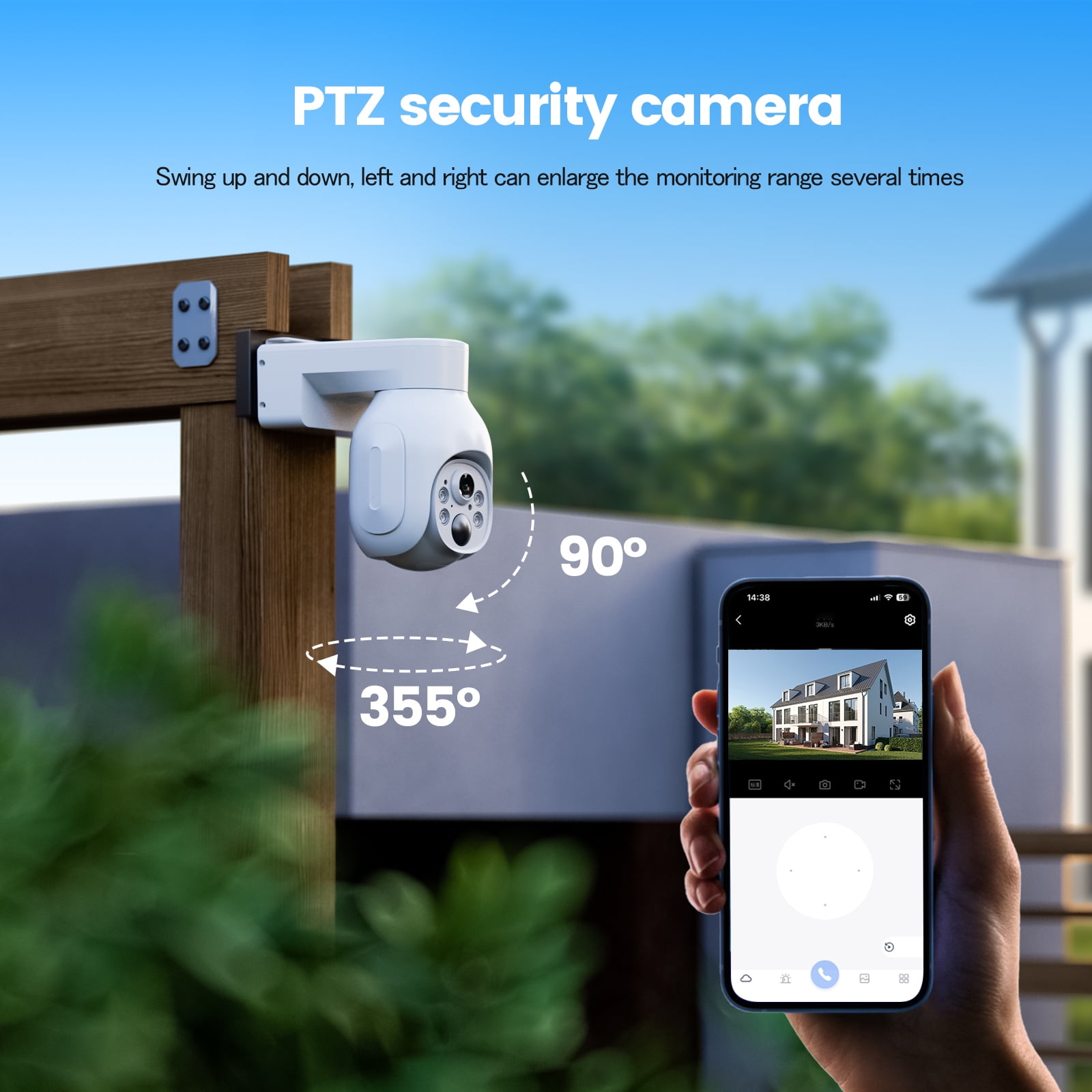 Toguard SC19A Solar Wireless Security Camera System Outdoor Battery WiFi Dome Surveillance Camera Wireless Connector