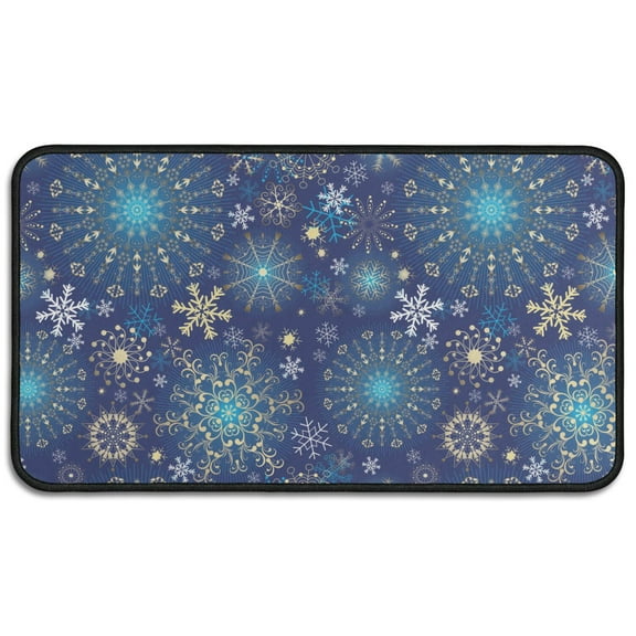 Christmas Rug 30x17 Inch Non-Slip Entryway Mat, Soft Crystal Velvet Door Mat Indoor Outdoor Door Mat for High Traffic Areas, Patio, Front Door Holiday Decor.