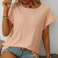 thumbnail image 4 of Womens Summer Tops Dressy Casual Vintage T Shirts Shirts for Women Dressy Casual Summer Summer Graphic Tees for Women 2025, 4 of 7