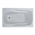 thumbnail image 3 of Eros 36 x 72 Rectangular Whirlpool Jetted Bathtub with Reversible Drain, 3 of 5
