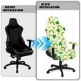thumbnail image 5 of Xoenoiee Green Shamrock Rainbow Print Game Chair Covers with Armrest Cover Washable Computer Chair Slipcovers St. Patrick's Day Decor Removable Computer Chair Covers for Home Kitchen Restaurant, 5 of 7