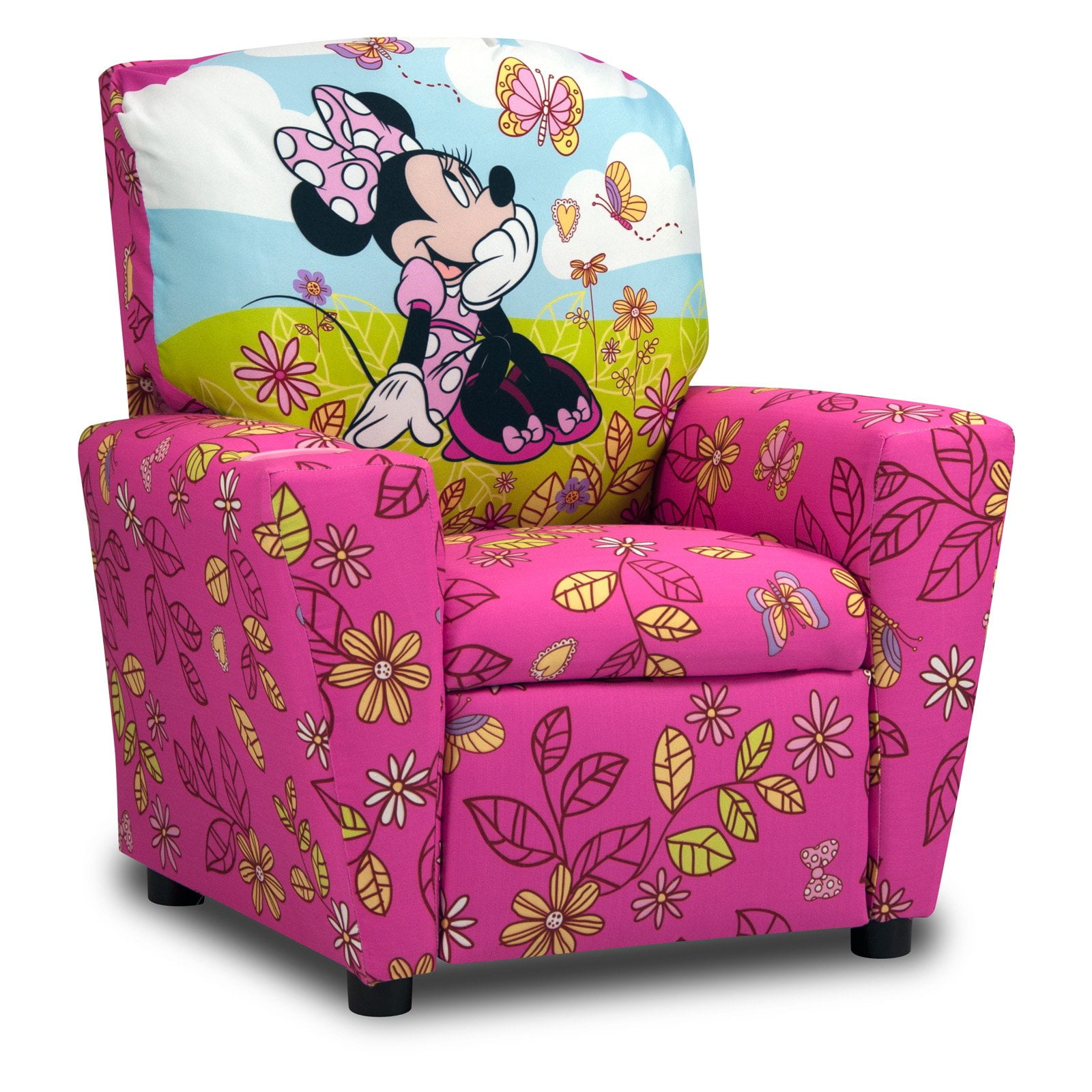 pink camo recliner for toddlers