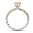 thumbnail image 4 of 1.30 Ct Pear Cut Citrine Gemstone Latest Bridal Ring for Women Solid 14K White Gold Size 6.5 by Diamond-Capitals, 4 of 8