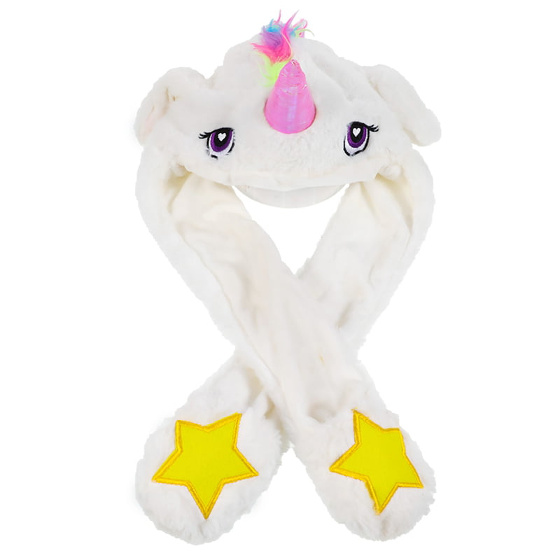 Funny Plush Unicorn Hat Cap Animal Pop Up Ears Hat Party Dress up Cosplay