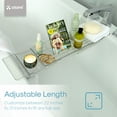 thumbnail image 3 of Atomi Expandable Clear Acrylic Caddy Bathtub Tray, 3 of 9