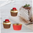 thumbnail image 4 of 100pcs DIY Pattern Mixed for Decors Wedding Festival Desserts Yogurt Thickened Ramekins Cuake Wrappers Exquisite Baking Balls Assorted Christmas Cups Greaseproof, 4 of 5