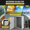 thumbnail image 4 of Kojooin Steel Electrical Box, IP66 Waterproof and Dustproof Hinged Enclosure with Lock and Mounting Plate, 4 of 8