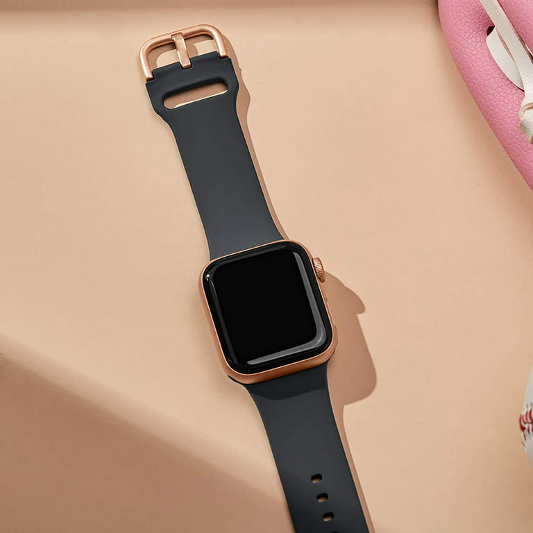 YuiYuKa Silicone Magnetic Loop Strap Compatible with Apple Watch Bands 45mm  44mm 42mm 41mm 38mm 40mm 49mm Sport Link Watchband Bracelet iwatch series