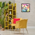 thumbnail image 4 of Stupell Industries Modern Modern Squiggle Shapes Black Floating Frame Canvas Art, 18 x 18, by June Erica Vess, 4 of 8