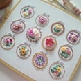 thumbnail image 1 of HLONK Small Flower Frame Embroidery Kit  Cross Stitch Kits for Beginners Adults е} T0G6, 1 of 1