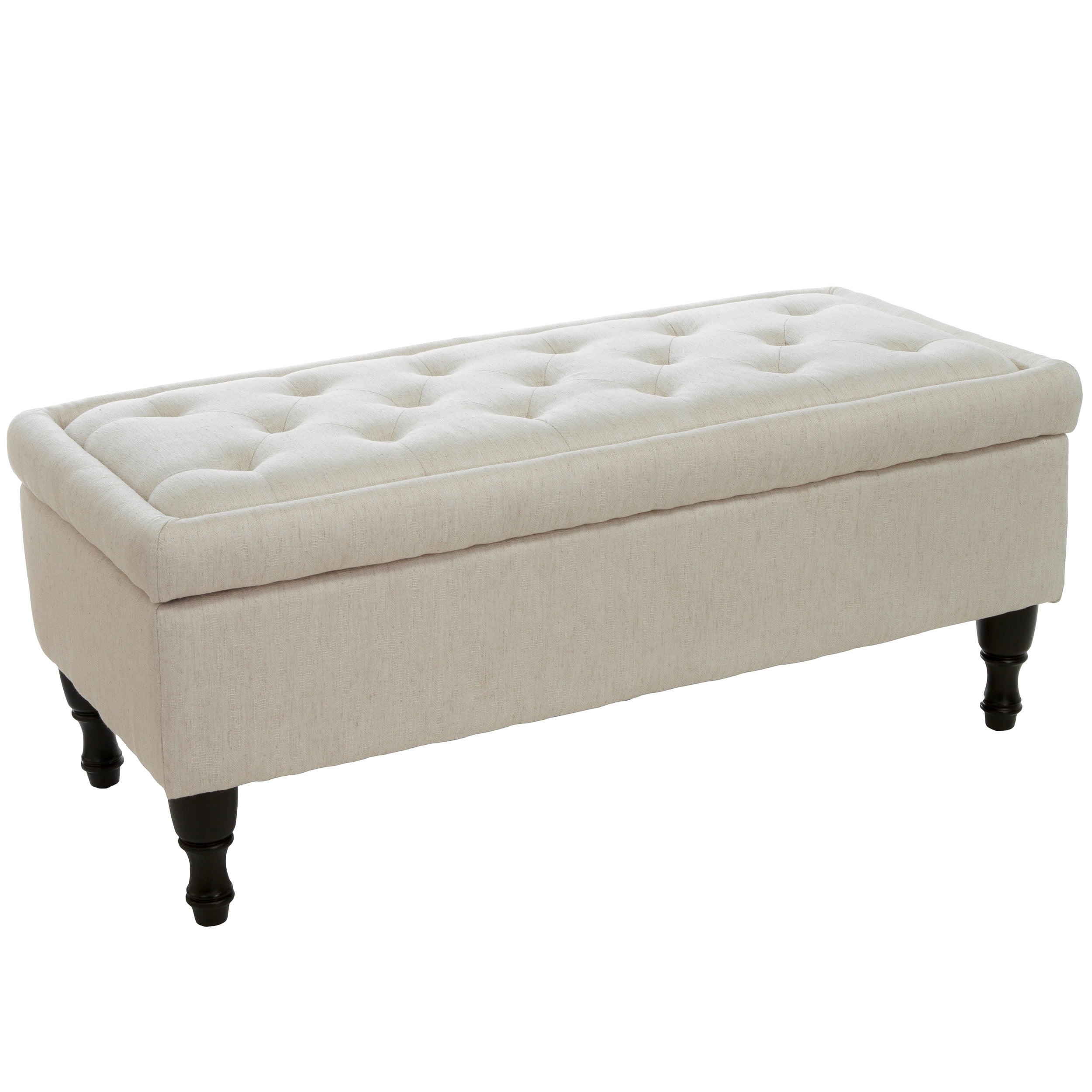Dean Fabric Storage Ottoman - Walmart.com - Walmart.com