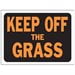 thumbnail image 2 of Hy-Ko English 9 in. H x 12 in. W Plastic Sign Keep off the Grass, 2 of 2
