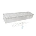 thumbnail image 2 of Clear Acrylic Flower Vase Rectangular Floral Centerpiece For Dining Table Long Rectangle Decorative Modern Vase For Weddings Home Decor 40cmx10cmx6.5cm, 2 of 8