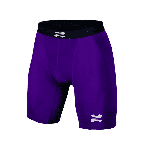 Short de Licra Unisex Deportivo Interior de Compresión 3/4 Para Hacer Ejercicio lila M ZAPARI Licra Deportiva